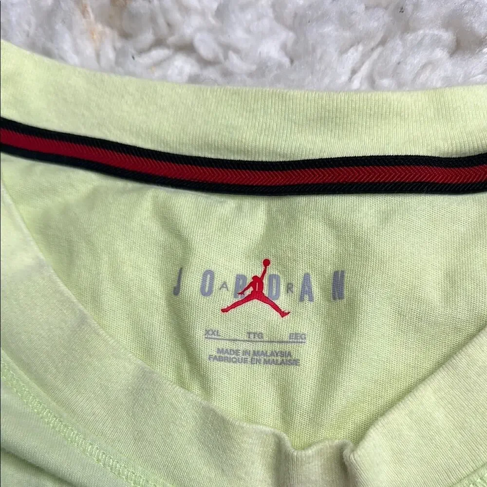 Nike Air Jordan Light Butter Yellow T-Shirt Pastel Athletic Casual Everyday